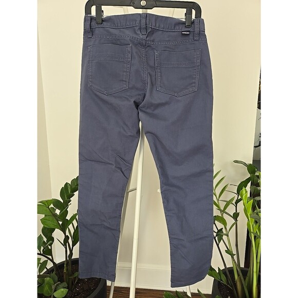 Patagonia Womens Blue Organic Cotton Rugged Twill Canvas Pinyon Pines Pants Sz 4 - Picture 7 of 12